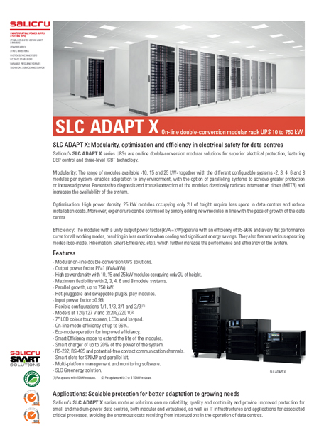 Powerworks SLC ADAPT X Datasheet